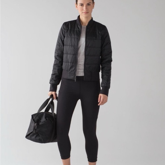 lululemon athletica Jackets & Blazers - Lululemon Non Stop reversible bomber jacket sz 4